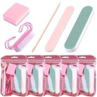 5-piece Disposable Manicure Kit  Bulk Mini Nail Care Set With Nail Files   1