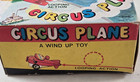 Vintage St  Tin Wind Up Circus Plane No  T118053 W box  Working