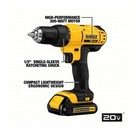 Dewalt Dck240c2 20v Max Cordless Drill driver Power Impact Driver Combo Kit