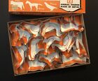 Vintage Barnyard Metal Cutters Farm Animals Cow Horse Dog Baking Cookie Gs3d24