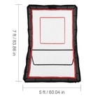 Kffkff Lacrosse Bouncer For Outdoor Use  5x7 Ft Volleyball Return Net 
