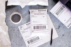 600 Premium 8 5  X 5 5  Half Sheet Self Adhesive Shipping Labels -pls Brand-
