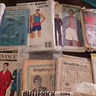 Mens Clothing Sewing Patterns Used Vintage Unverified Shirts Robes