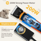 Dog Hair Clipper For Grooming 200w Pet Clipper Kit With Spare Blade  Low Noise v