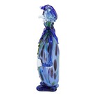 14    Tall Mid Century Murano Clown Decanter Cobalt Blue Casing Excellent