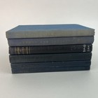 Random Lot Of 6 Books Blue Cloth Decor Staging Display Antique Old Vintage