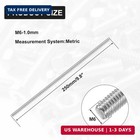 M6 Threaded Rods 250mm M6-1 0 Fully Threaded Rod 304 Stainless Steel Right-hand
