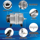 Aquamiracle Aquarium Air Pump Commercial Air Pump With Aluminum Housing  35w    