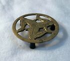 Brass Triskelion Isle Of Man Trivet Vintage English
