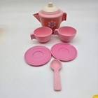 Vintage Fisher Price Play Tea Set Cups And Kitchen Utensils Lot