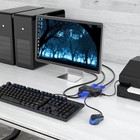 2 Port Vga Kvm Switch Box Usb2 0 Monitors Switcher For Mouse Monitor Pc