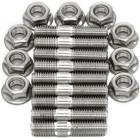 Exhaust Manifold Stud Kit 9 Pcs 304 Stainless Steel Exhaust Manifold Bolts For H