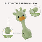 Giraffe Silicone Baby Teether Rattle Toy For 0-6 6-12 Months  Bpa-free Infant Te