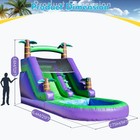 21ft Pvc Inflatable Water Slide With Pool For Kids Backyard Water Slide   Blower