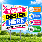 500 18x24 Full Color  Double Sided Custom Yard Signs   Stakes