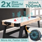 Air Hockey Table 58in Powered 700ma 12v 2 Motor 4 Player Serenelife Led Upgraded