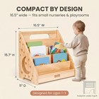 Baby Bookshelf Montessori Front-facing Toddler Book Display 16 5  Wide