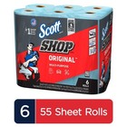 Shop Towels 6 Rolls 55 Sheets Per Roll Industrial Cleaning Rags Multipurpose
