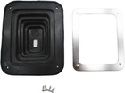 Universal Small Rubber Shifter Boot Kit With Chrome Plate     Fits Gm350  Hurst 