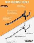 Incly 60 Pack 2 4 6 Inch Black Pegboard Hooks  1 4  Heavy Duty