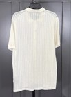 John Varvatos White Diamond Knit Polo Ss Button-up   268 Msrp