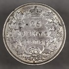 1872 H Canada Silver 25 Cents