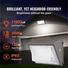 Led Wall Pack Lights 120w 11000lm Commercial Outdoor Security Lighting