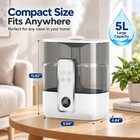 Humidifiers For Bedroom Large Room 5l Cool Mist Top Fill Quiet Tuya App Control