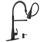 Moen 87814bl Essie Pre-rinse Pulldown Kitchen Faucet - Matte Black