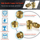 51pcs 1 4-20 Brass Threaded Inserts Kit Heat Set For Plastic 3d Print