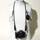 Green Climbing Rope Photo Camera Neck Strap W  Peak Design Anchors  Handcrafted