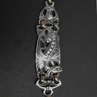 Antique German Gustav Hauber Jugendstil 800 Silver Watch Fob Locket Creature