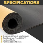 36 Sqft Car Sound Deadener Mat Proofing Thick Insulation Material Dynamat Noise