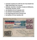 Australia Airmail Cover Adelaide To Canada Via Victoria Hong Kong 1937 Pan Am