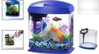 Led Minibow 1 Gallon Fish Tank Kit With Smartclean Technology - Stylish Blue