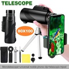 80x100 Zoom Hd Military Powerful Monocular Handheld Bak4 Optics Telescope tripod