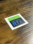1x Nvidia Geforce Rtx Holographic Desktop   Laptop Sticker Label  new 