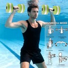 Aqua Dumbbells For Water Aerobics Pool Swim Training Buoyant Non Slip Fast Dry