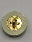Authentic Coco Chanel Button Sage Mint Lgt Green Raised Gold Plated Cc Logo 1 2 