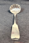 Antique 1800 s Hotchkiss   Schreuder Coin Silver Sugar Shell Serving Spoon Mono