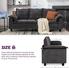 85  W Sofa Couches For Living Room  Mid-century Modern Comfy Loveseat W 2 Usb