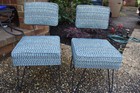 Vintage Pair Of Small Mid Century  Modern Child s Chairs