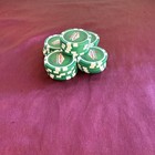 Lot Of 25 Las Vegas Nevada Casino Souvenir Heavy Clay Poker Chips - Wooden Box