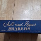 Vintage Country Club Beer Bottle Advertising Salt   Pepper Shakers Set 2pc W box