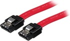 Startech 18in Latching Sata Cable  Red  Serial Ata 150 300 600