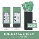 Travel Size Mouthwash Packets - Mini Fresh Breath Singles  Tsa Compliant  Alcoho