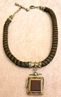 Antique Victorial Mourning Hair Chain   Swivel Watch Fob
