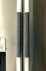 Refrigerator Oven Door Padded Handle Covers Sketchy Charcoal Set Of Two