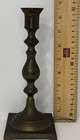 Vintage Brass Candlestick Holder Taper Square Base Made In India 8 5  Tall