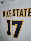 Nike State  17 Basketball Womens Medium White Jersey 867929 M169